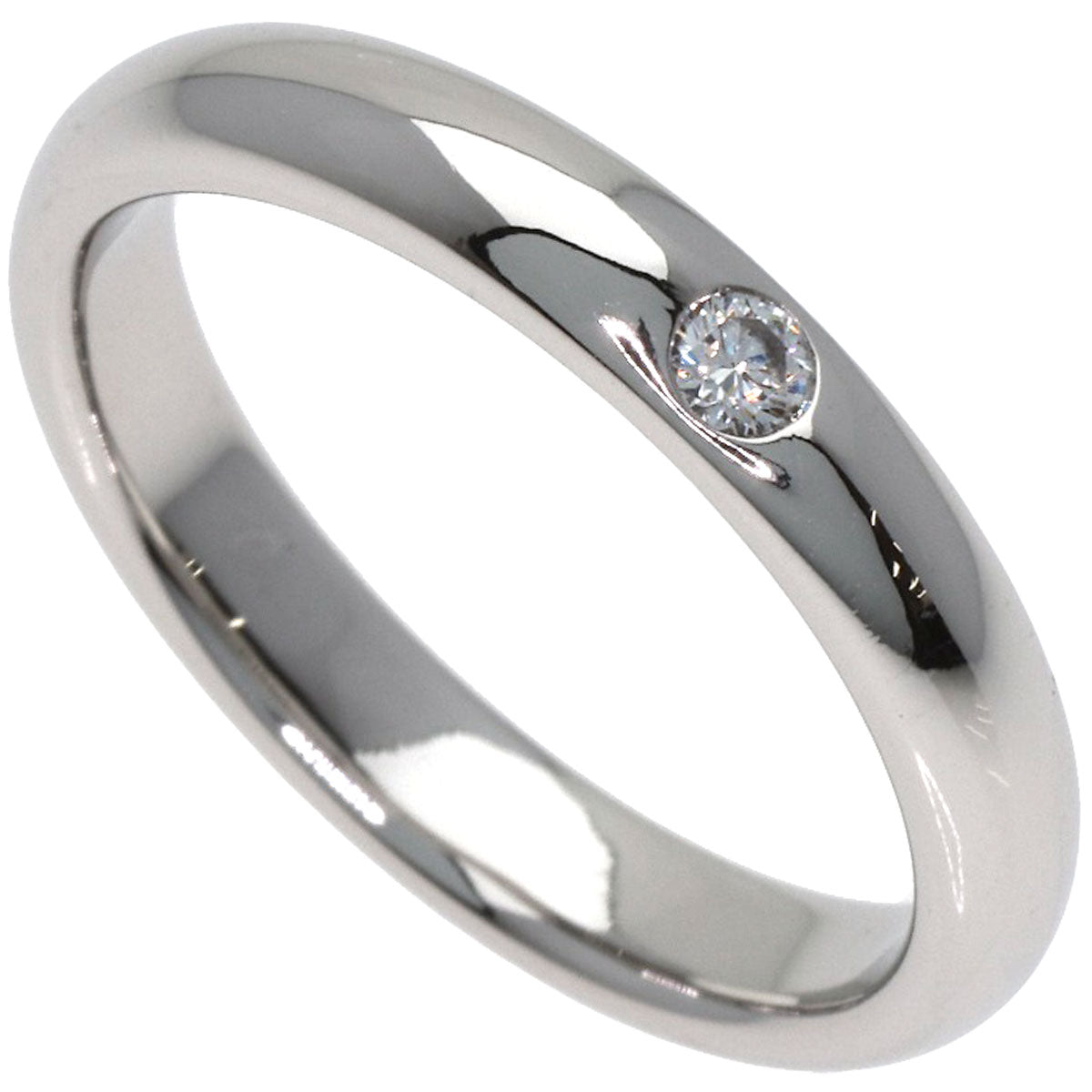 HARRY WINSTON Round Cut 1P Diamond Ring Platinum PT950 Ladies [Used]