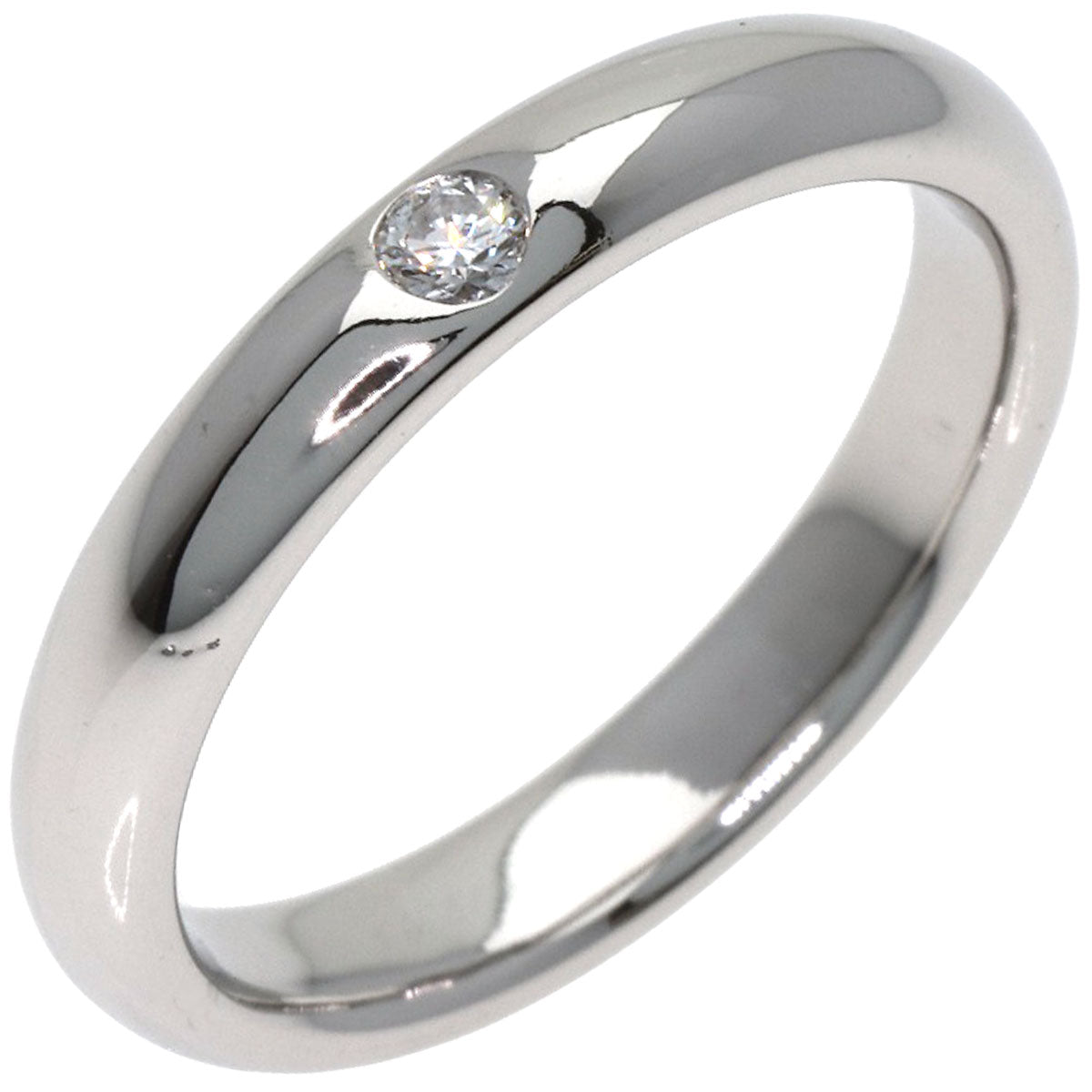 HARRY WINSTON Round Cut 1P Diamond Ring Platinum PT950 Ladies [Used]