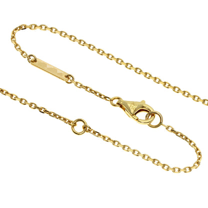 Van Cleef & Arpels Vintage Alhambra white shell Necklace K18 Yellow Gold Ladies [Used]