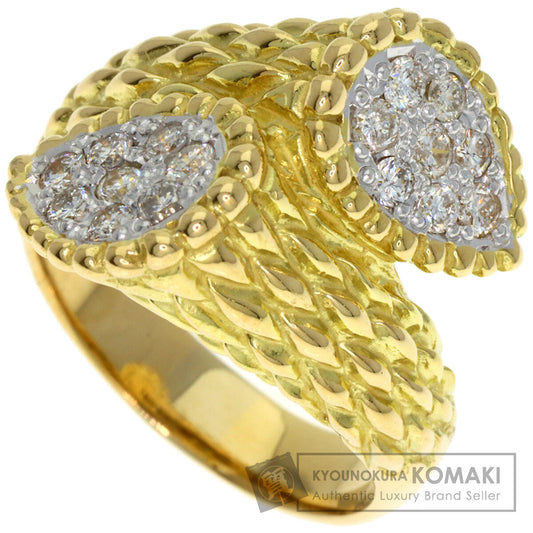 0.59ct Diamond Ring K18 Yellow Gold 13.2g　Ladies