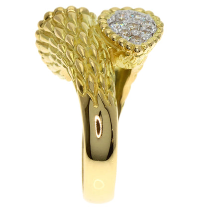 0.59ct Diamond Ring K18 Yellow Gold 13.2g　Ladies