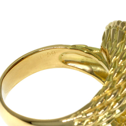 0.59ct Diamond Ring K18 Yellow Gold 13.2g　Ladies