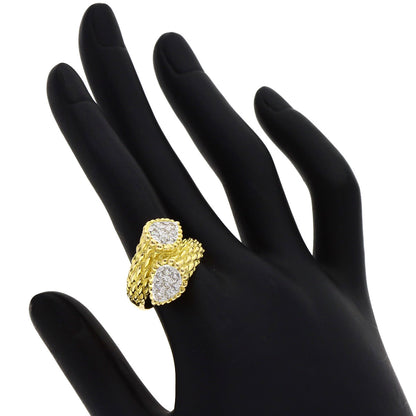 0.59ct Diamond Ring K18 Yellow Gold 13.2g　Ladies