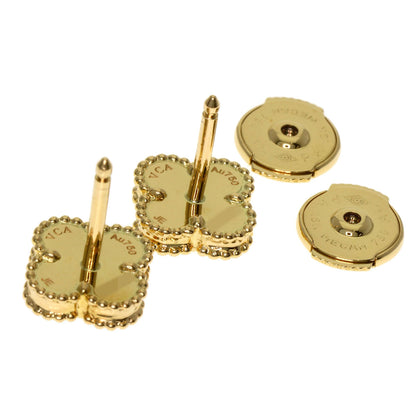 ヴァンクリーフ＆アーペル スウィートアルハブラ ターコイズ ピアス K18イエローゴールド レディース 【中古】【Van Cleef & Arpels】