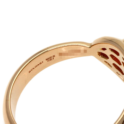 BVLGARI Serpenti Diamond Malachite Ring K18 Pink Gold Ladies [Used]