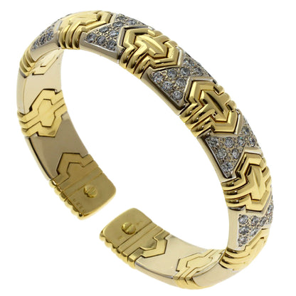 2.2ct Diamond bangle Bracelet 18K 750 54.2g　Ladies