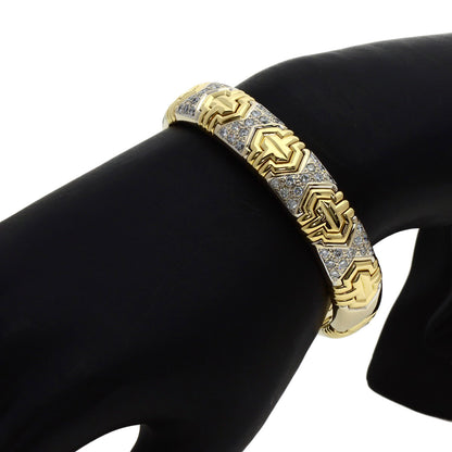 2.2ct Diamond bangle Bracelet 18K 750 54.2g　Ladies