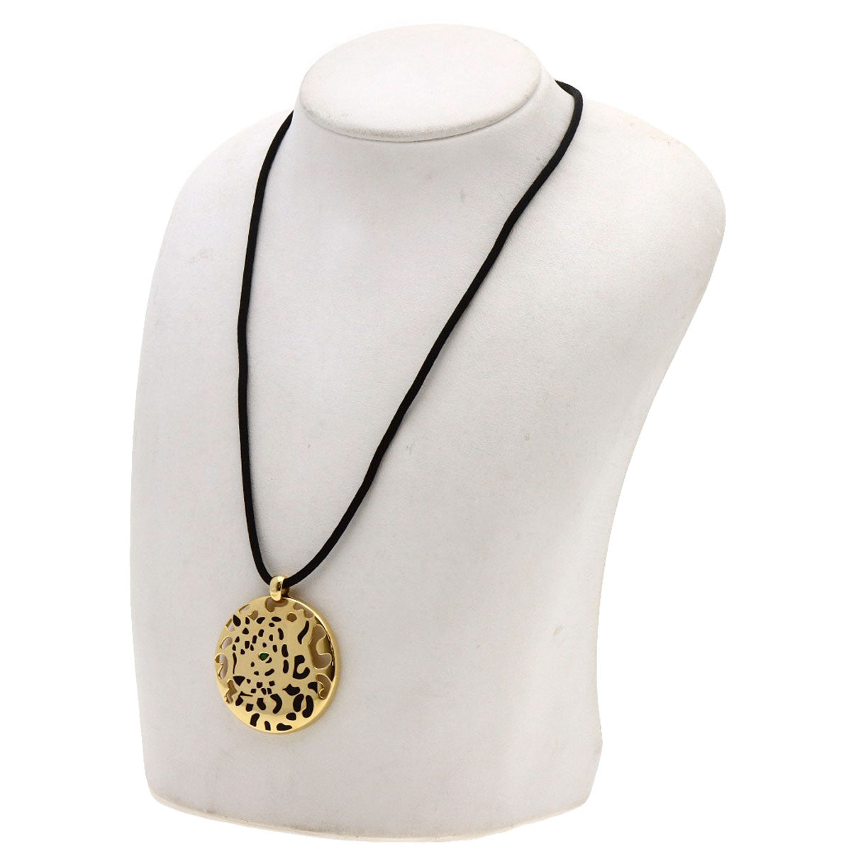 CARTIER PANTHERE Pelage Tsavorite Necklace K18 Yellow Gold Ladies [Used]