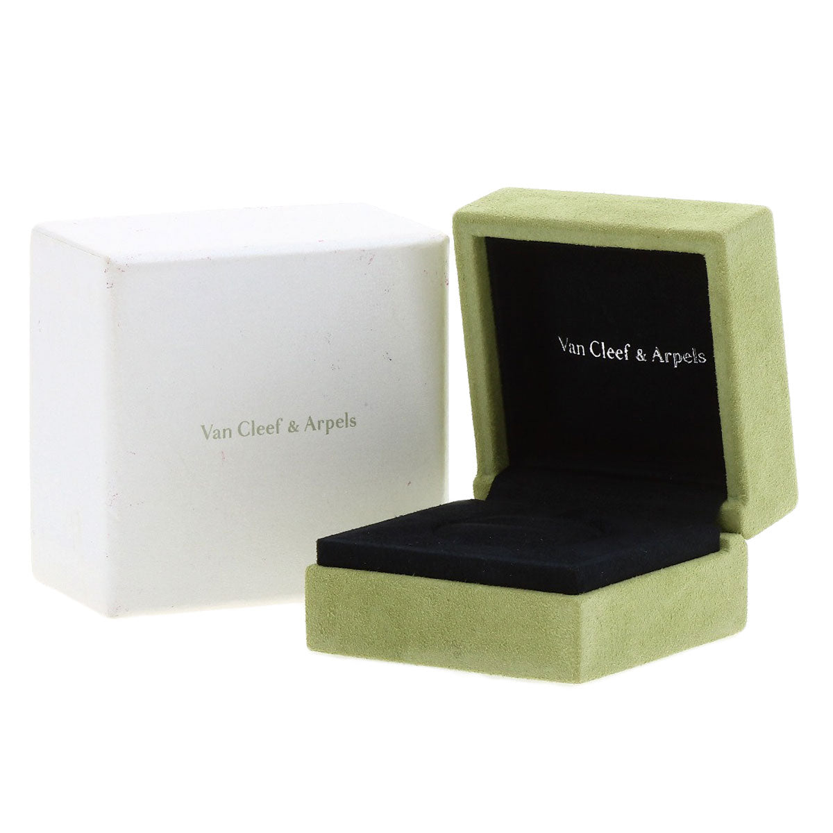 Van Cleef & Arpels Magic Alhambra Entree Les Doors Shell Ring K18 White Gold Ladies [Used]