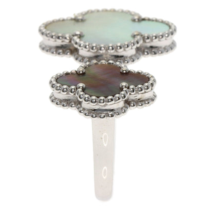 Van Cleef & Arpels Magic Alhambra Entree Les Doors Shell Ring K18 White Gold Ladies [Used]