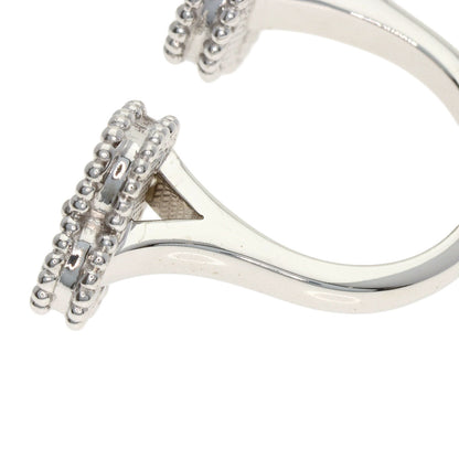 Van Cleef & Arpels Magic Alhambra Entree Les Doors Shell Ring K18 White Gold Ladies [Used]