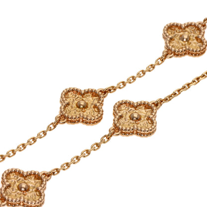 Van Cleef & Arpels Sweet Alhambra 6 motifs Bracelet K18 Pink Gold Ladies [Used]