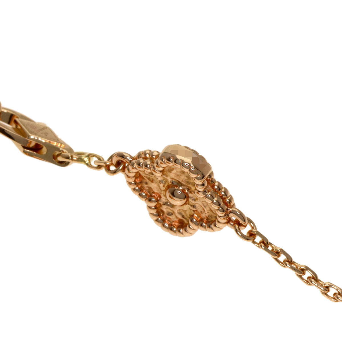 Van Cleef & Arpels Sweet Alhambra 6 motifs Bracelet K18 Pink Gold Ladies [Used]