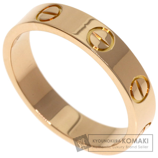 CARTIER Mini love ring # 48 Ring K18 Pink Gold Ladies [Used]