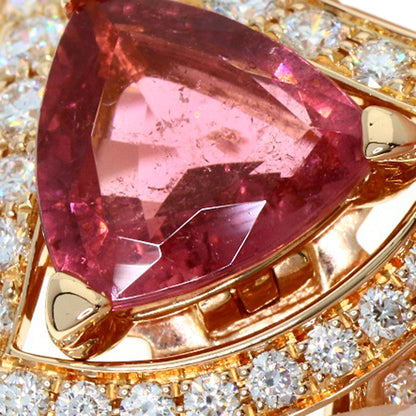 BVLGARI Diva Dream Pink Tourmaline Diamond Ring K18 Pink Gold Ladies [Used]