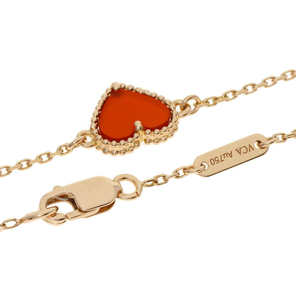 Van Cleef & Arpels Sweetheart Carnelian Bracelet K18 Pink Gold Ladies [Used]