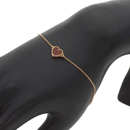 Van Cleef & Arpels Sweetheart Carnelian Bracelet K18 Pink Gold Ladies [Used]