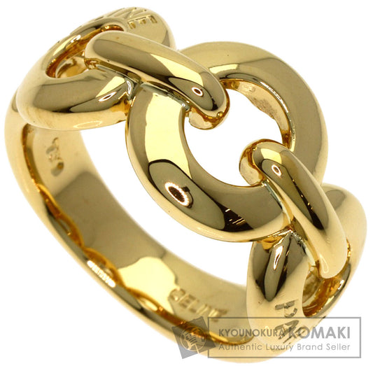 CELINE Circle logo Ring K18 Yellow Gold Ladies [Used]