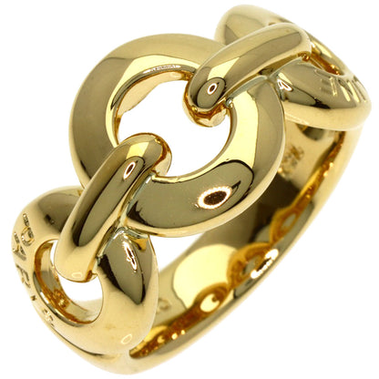 CELINE Circle logo Ring K18 Yellow Gold Ladies [Used]