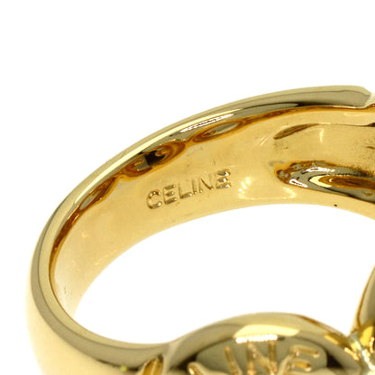 CELINE Circle logo Ring K18 Yellow Gold Ladies [Used]