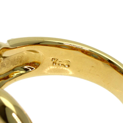 CELINE Circle logo Ring K18 Yellow Gold Ladies [Used]