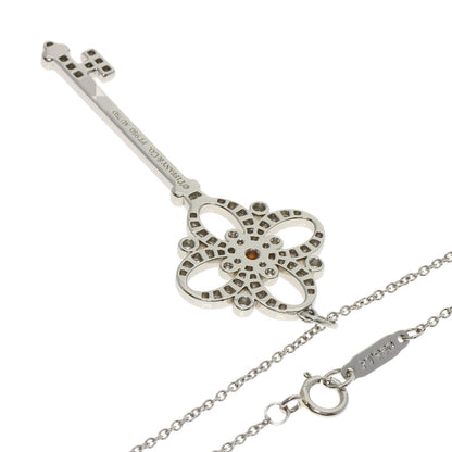 TIFFANY&Co. Victoria Key Pink Diamond Diamond Necklace Platinum PT950 18K Pink GoldLadies [Used]