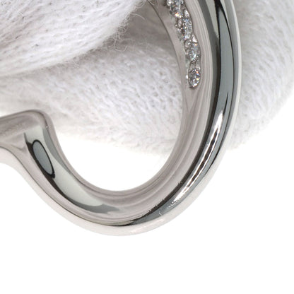 TIFFANY&Co. Open Heart Diamond Pendant top Platinum PT950 Ladies [Used]