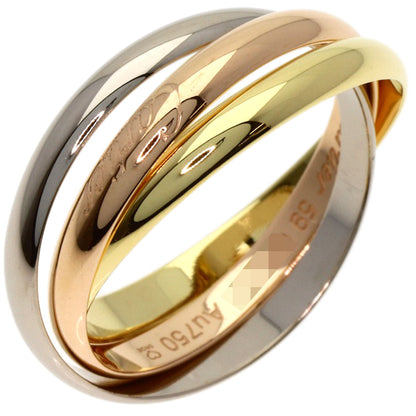 CARTIER Trinity SM #59 current model Ring K18 Yellow Gold 18K Pink GoldLadies [Used]