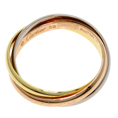CARTIER Trinity SM #59 current model Ring K18 Yellow Gold 18K Pink GoldLadies [Used]