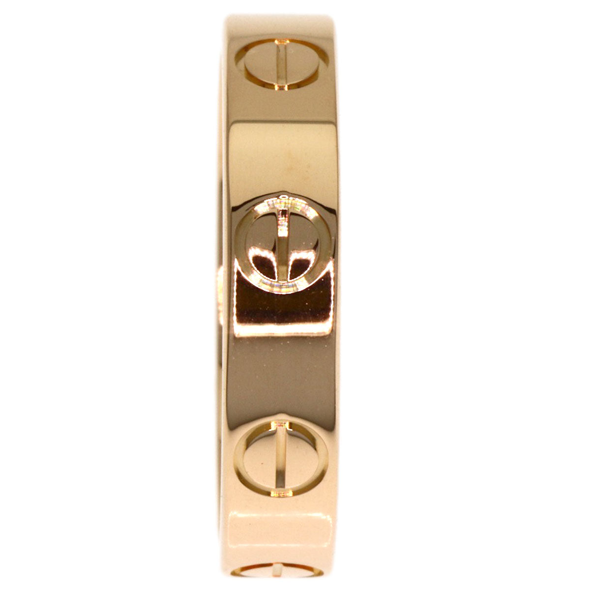 CARTIER mini love ring #48 Ring K18 Pink Gold Ladies [Used]