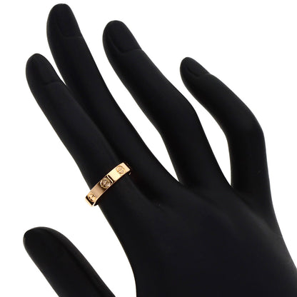 CARTIER mini love ring #48 Ring K18 Pink Gold Ladies [Used]