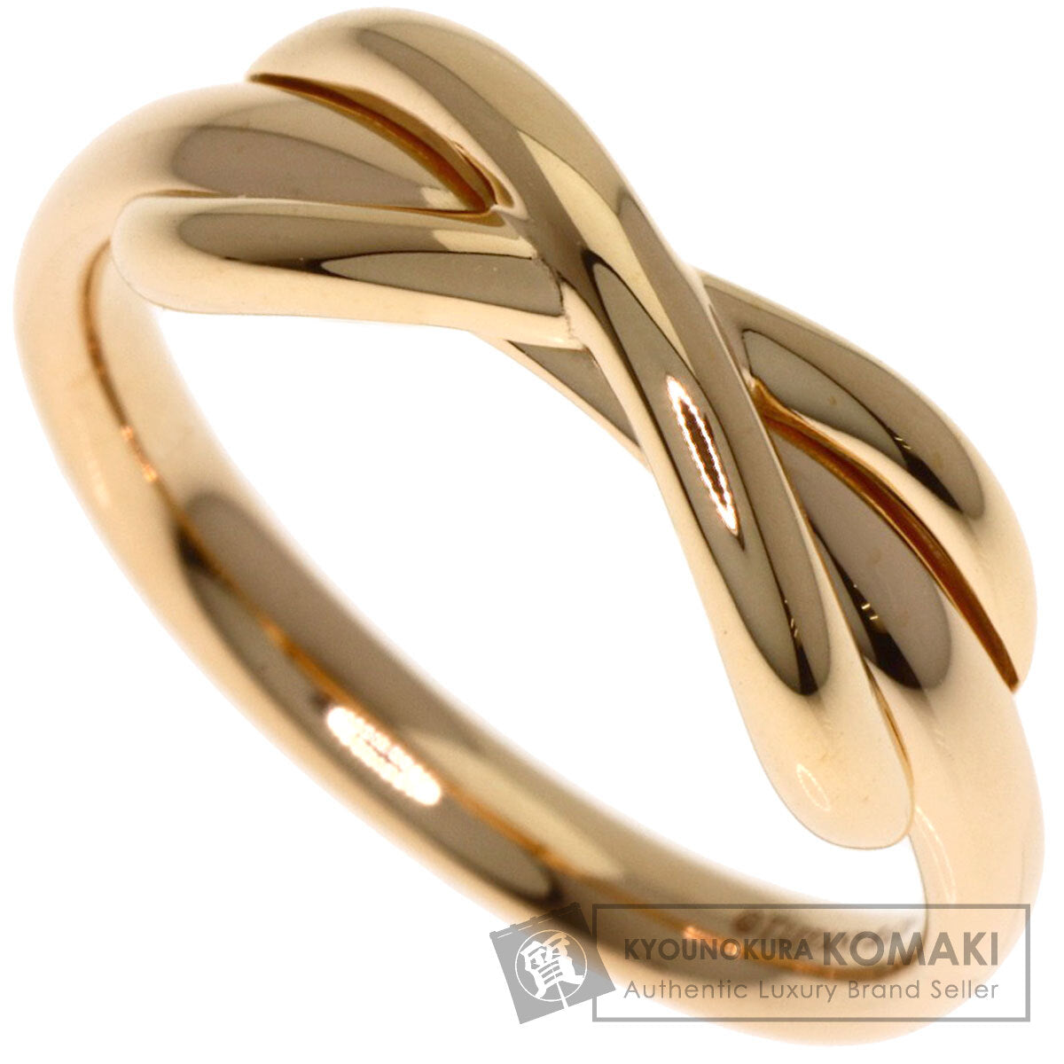 TIFFANY&Co. Infinity Ring K18 Pink Gold Ladies [Used]