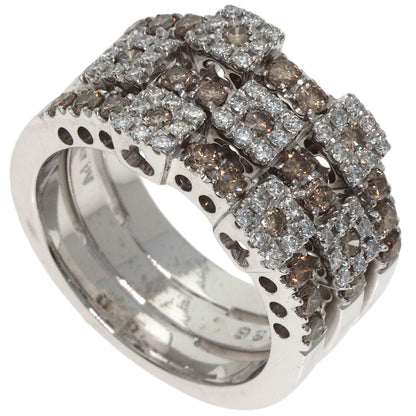 Ponte Vecchio Diamond Ring K18 White Gold Ladies [Used]