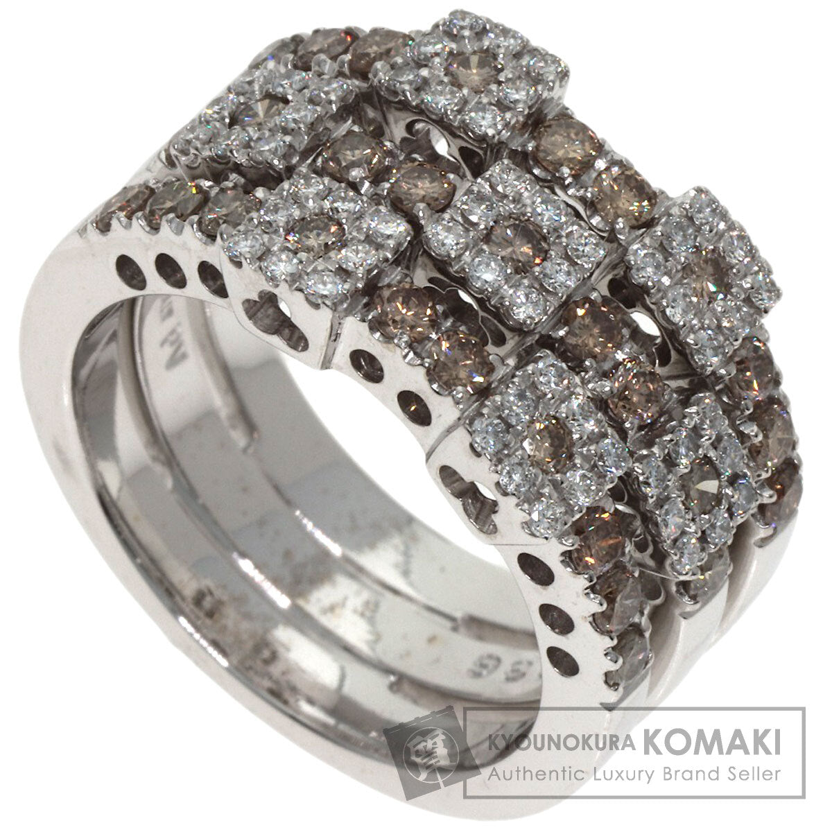 Ponte Vecchio Diamond Ring K18 White Gold Ladies [Used]