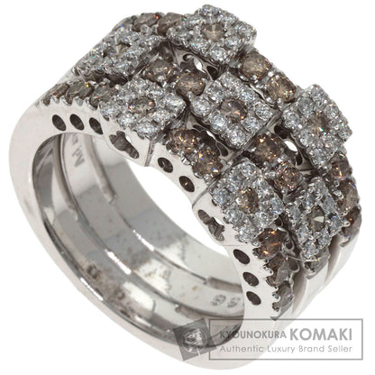 Ponte Vecchio Diamond Ring K18 White Gold Ladies [Used]