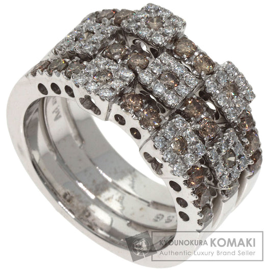 Ponte Vecchio Diamond Ring K18 White Gold Ladies [Used]