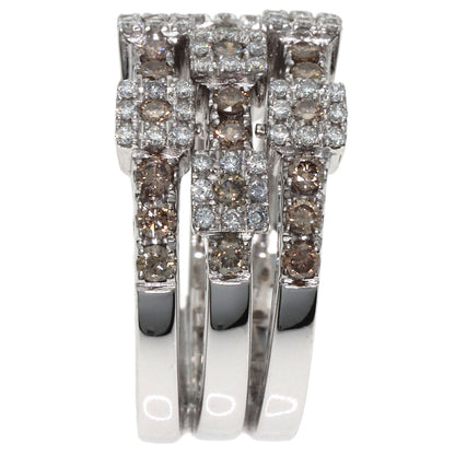 Ponte Vecchio Diamond Ring K18 White Gold Ladies [Used]