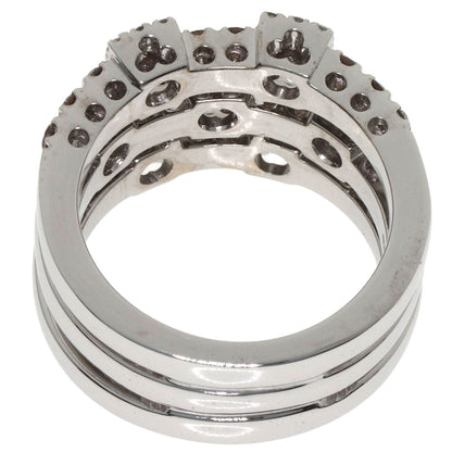 Ponte Vecchio Diamond Ring K18 White Gold Ladies [Used]