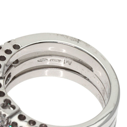 Ponte Vecchio Diamond Ring K18 White Gold Ladies [Used]