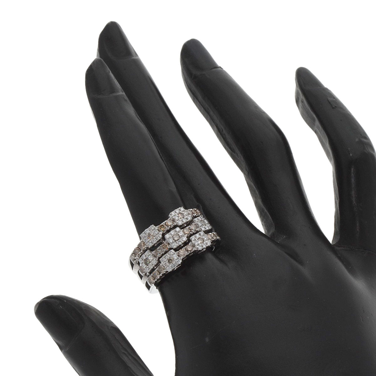 Ponte Vecchio Diamond Ring K18 White Gold Ladies [Used]