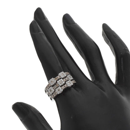 Ponte Vecchio Diamond Ring K18 White Gold Ladies [Used]