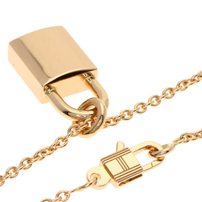 HERMES Kelly Cadena Diamond Amulet Necklace K18 Pink Gold Ladies [Used]