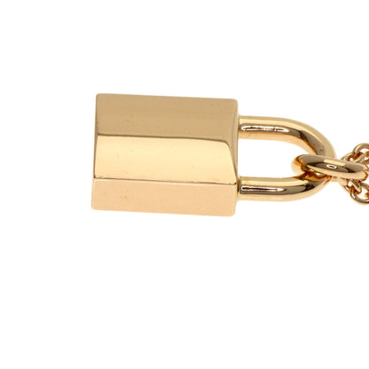 HERMES Kelly Cadena Diamond Amulet Necklace K18 Pink Gold Ladies [Used]