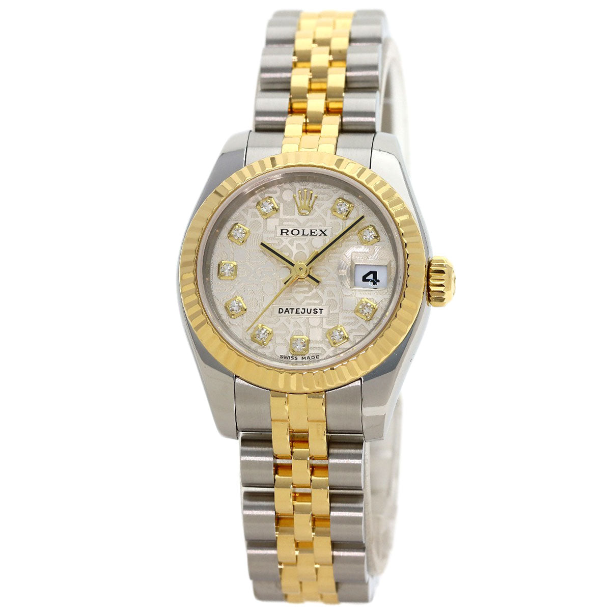 ROLEX DATEJUST 10P Diamond Watches 179173G Stainless Steel/SSxK18YG Ladies