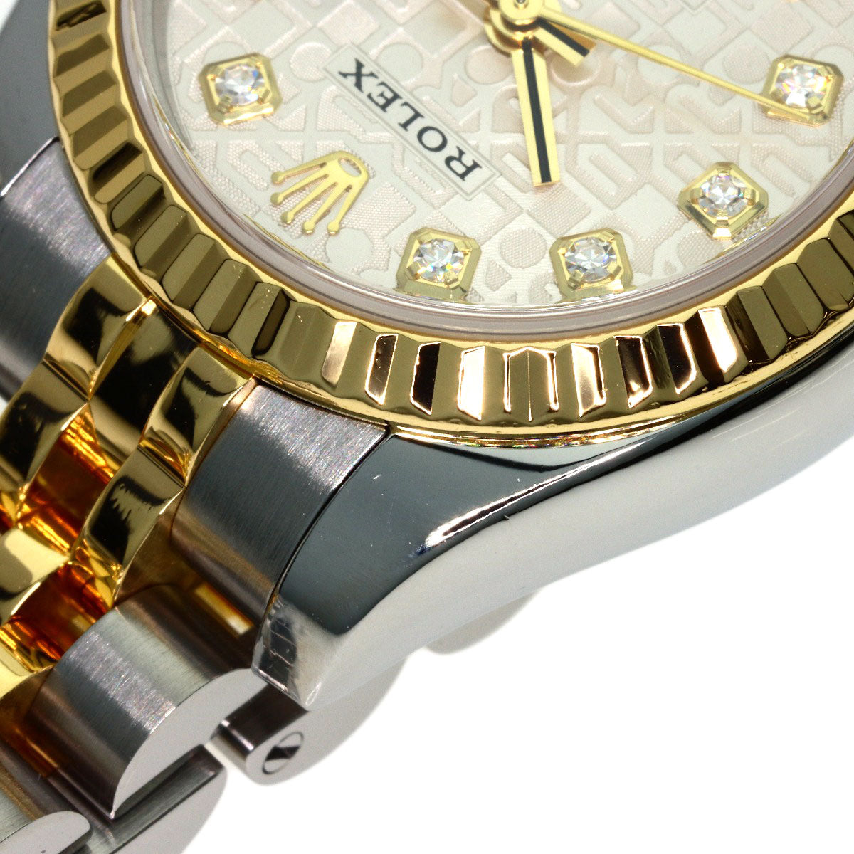 ROLEX DATEJUST 10P Diamond Watches 179173G Stainless Steel/SSxK18YG Ladies
