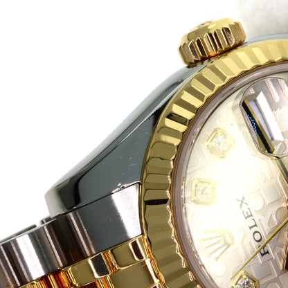 ROLEX DATEJUST 10P Diamond Watches 179173G Stainless Steel/SSxK18YG Ladies