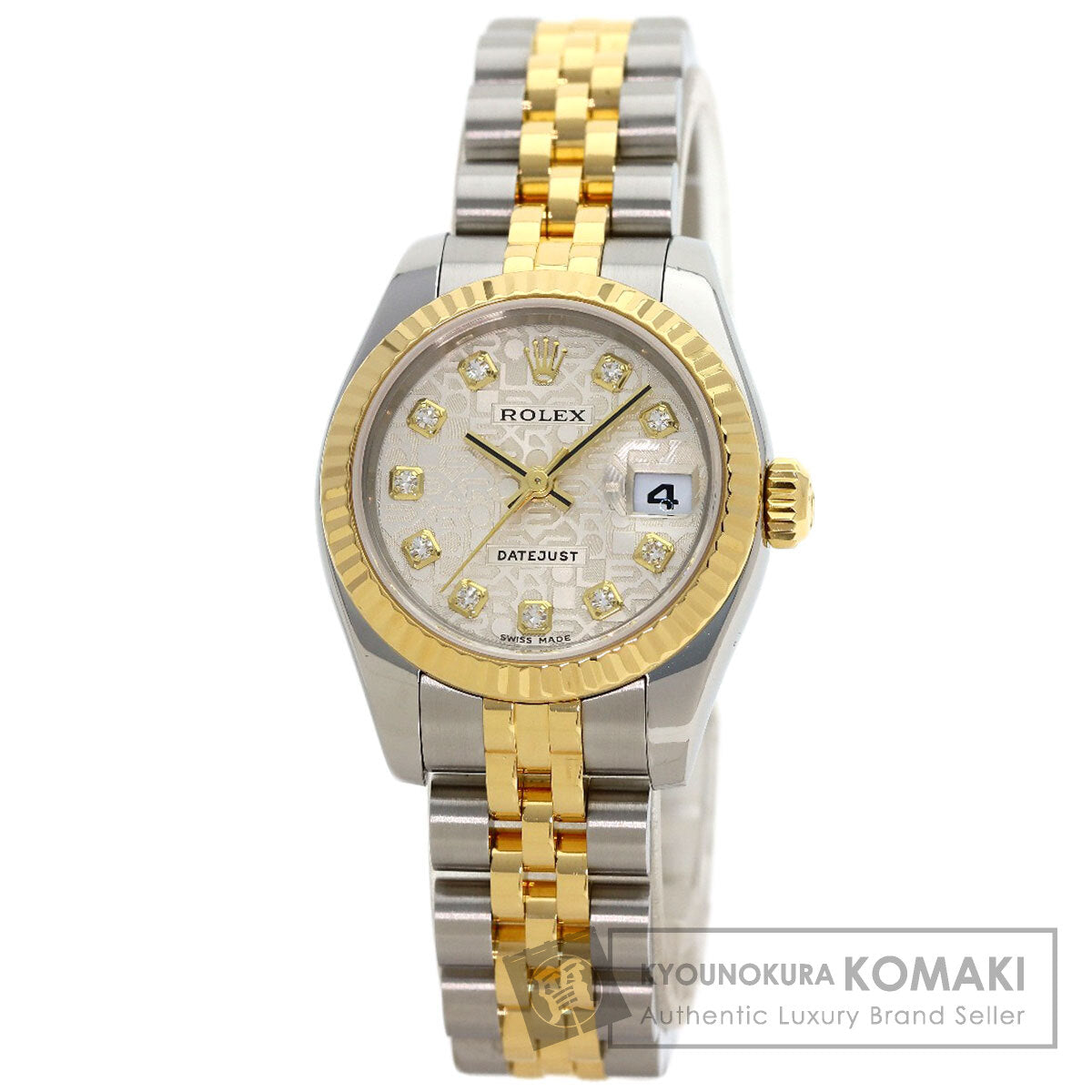ROLEX DATEJUST 10P Diamond Watches 179173G Stainless Steel/SSxK18YG Ladies