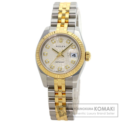 ROLEX DATEJUST 10P Diamond Watches 179173G Stainless Steel/SSxK18YG Ladies
