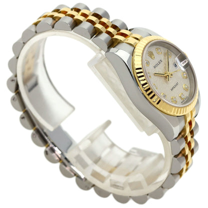 ROLEX DATEJUST 10P Diamond Watches 179173G Stainless Steel/SSxK18YG Ladies