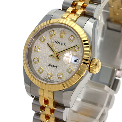 ROLEX DATEJUST 10P Diamond Watches 179173G Stainless Steel/SSxK18YG Ladies